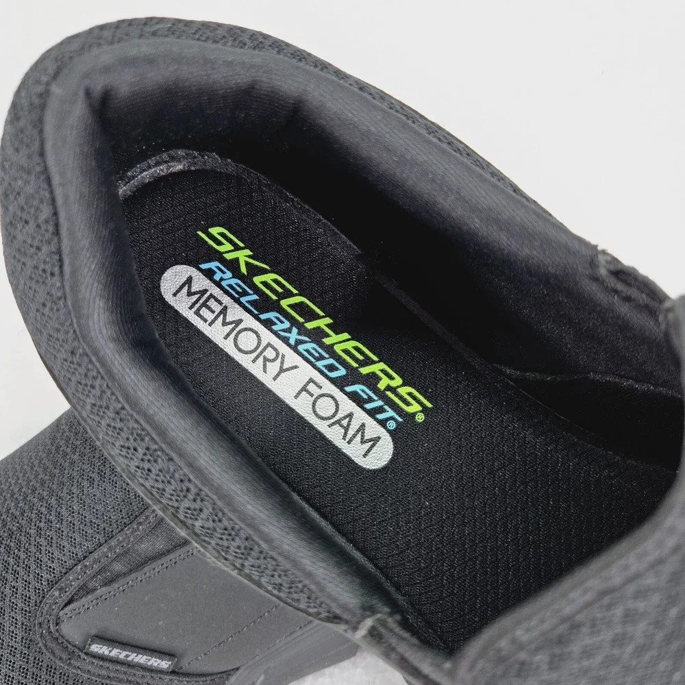 SKECHERS Shoes Mens 12 Black Equalizer Persisting 4 Slip On Sneaker Mesh Relaxed